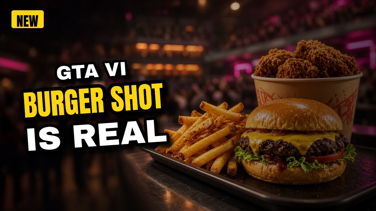 GTA 6's Burger Shot Is Real: Burger Shot and Cluckin' Bell Stands Open at Miami's Heat Arena