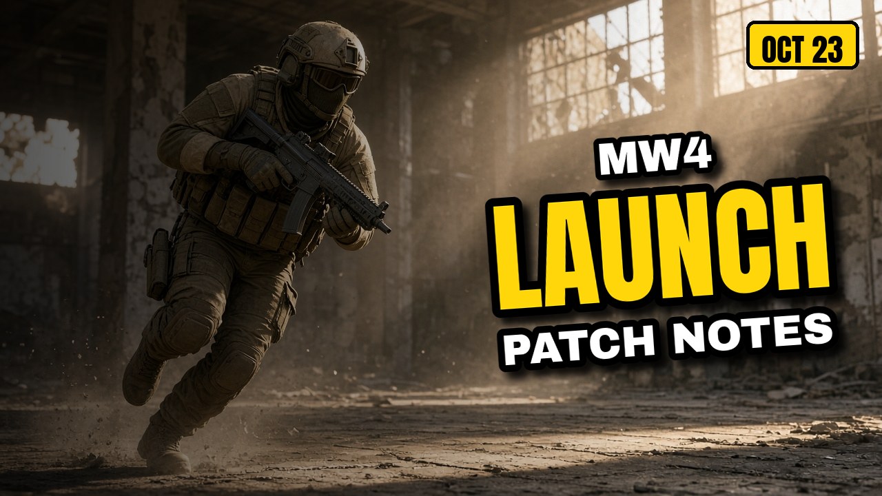 MW4 Launch Patch Notes: SMGs Buffed, One-Shot Guns Tamed, Tac Sprint Locked to Blood Rush